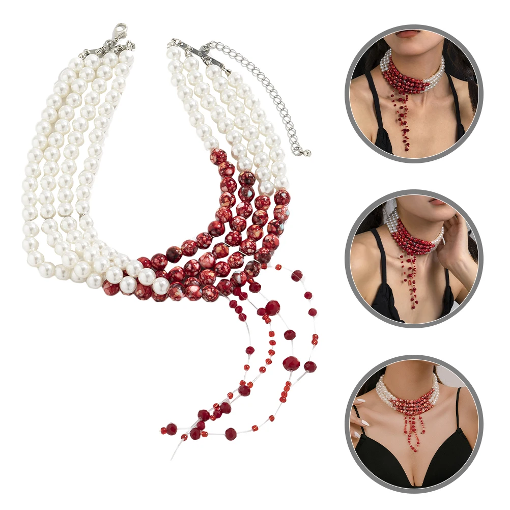

Faux Chain Jewelry For Women Pearl Pearl Necklace Neck Decoration Clavicle Chain For Women Necklace Teen Girls