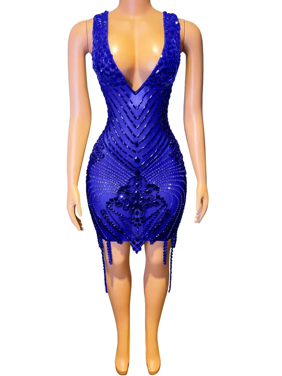 

Wutiao Nightclub Multicolor Singer DJ FullDiamond Sexy Super Flash Model Walking ShowSlim Fit Performance Costume A458