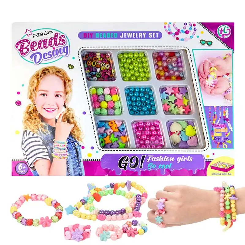 Kit artigianale con perline Set Bracciale per realizzare kit di perline artigianali Perline piatte colorate per collane con bracciale unico Boho Creazione di perline con lettere regalo