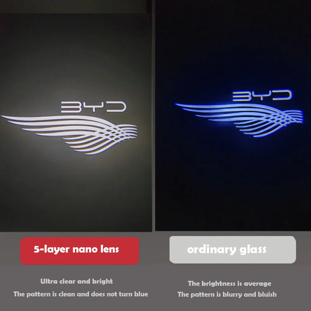 For BYD Sealion 07 EV 2024 2025 Car Welcome Light Door Projection Atmosphere Light Interior Modification Accessories view 4