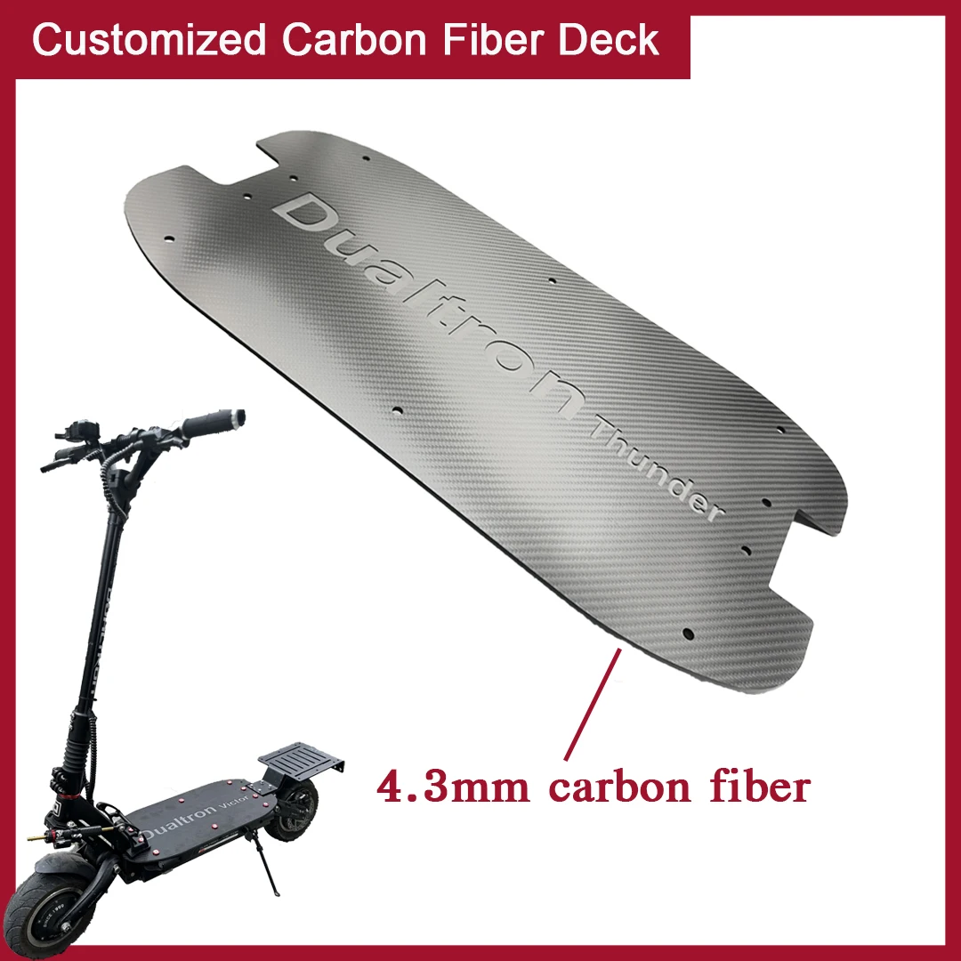 

Customized Carbon Fiber Deck Pedal Cover For Dualtron Electric Scooter Thunder Victor Luxury