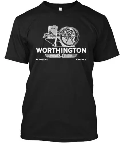 Worthington Hit Miss Kerosene Engine - Engines T-Shirt Made in USA Size S to 5XL