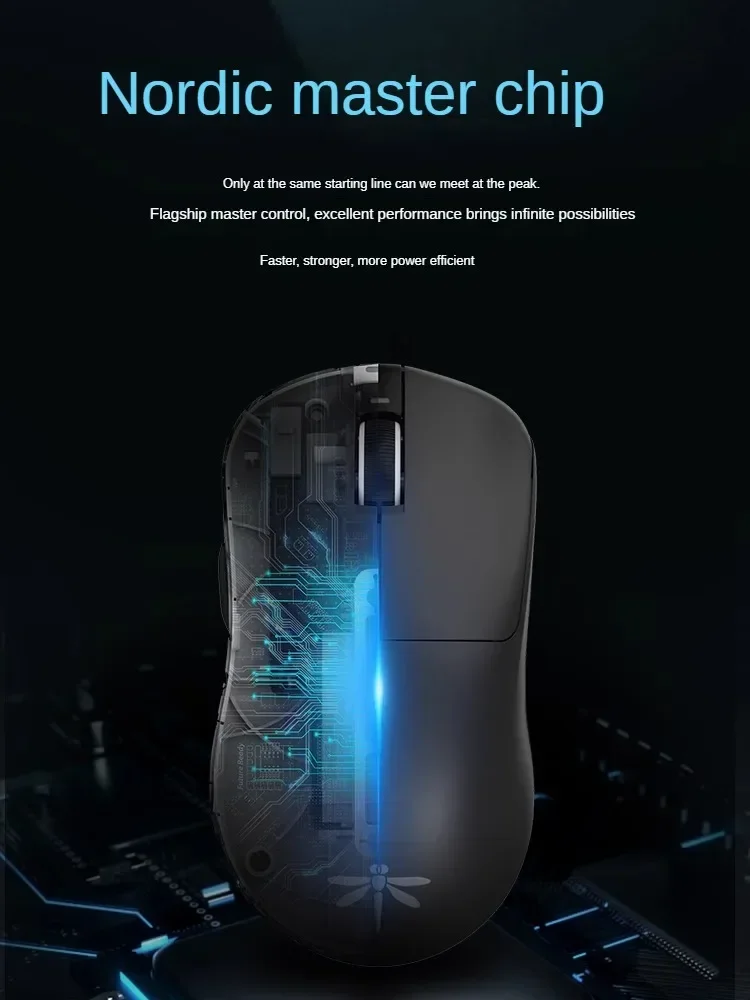 Imagem -05 - Vgn Libélula f1 Pro Max Mouse para Jogos sem Fio Modos Mouses Paw3395 f1 Moba Mouse Longo Palytime Leve Jogo Mouse Personalizado