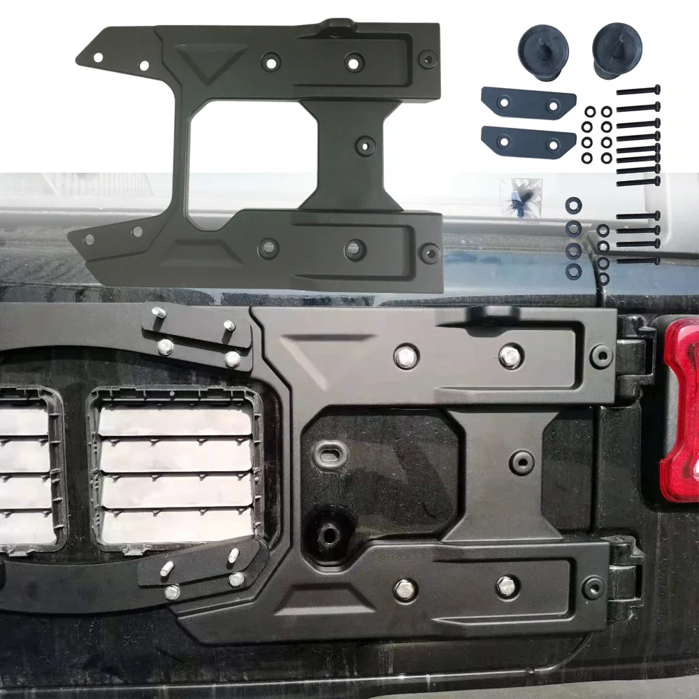 

SXMA JL1043 Tailgate Bracket Hinge Tire Carrier Spare Tire Mounting Kit Tailgate Reinforcement For Jeep Wrangler JL 18+