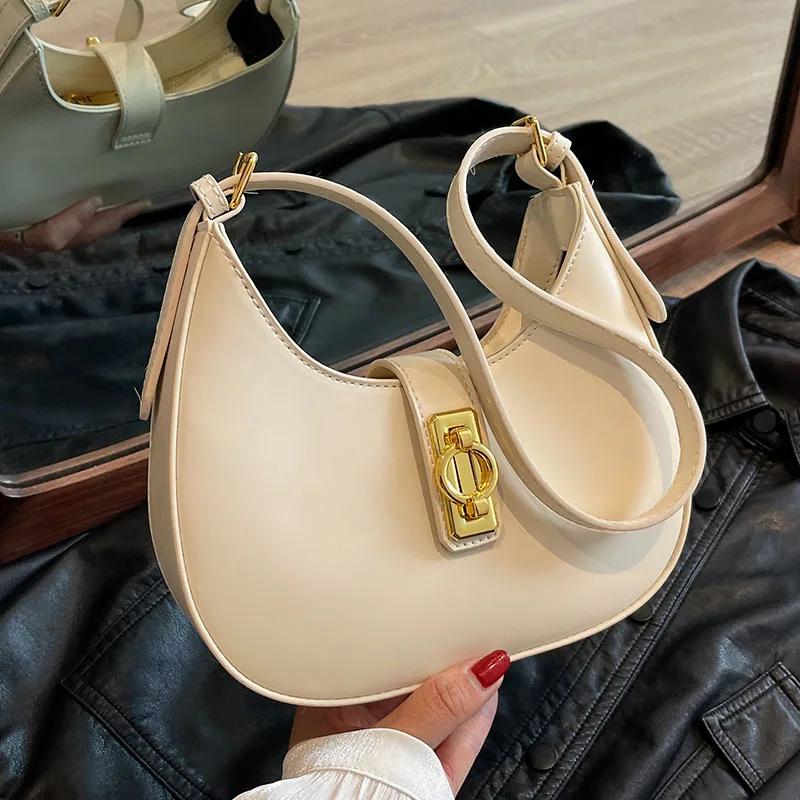 

Summer Little Fresh Underarm Small Bag for Women 2025 New Simple Texture Saddle Bag Niche High Sense Shoulder Bag