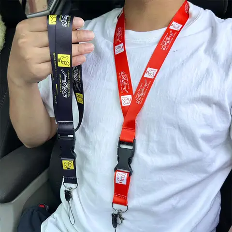 JDM No Good Japanese Racing Car Lanyard Keychain for 1985 Osaka Honda Civic Toyota Nissan Mazda JDM Keyring Accessories