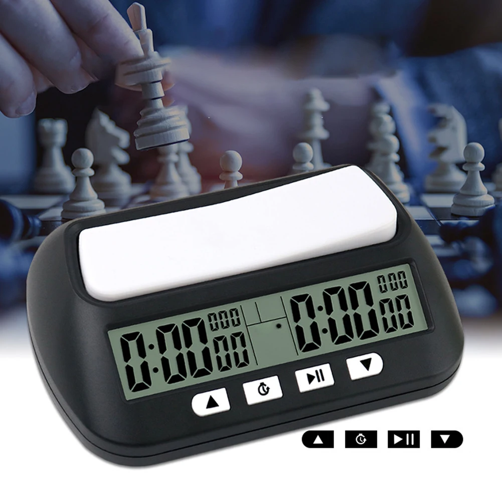Chess Clock Digital Chess Timer Multipurpose Light ABS Plastic Bonus Modes Energy Saving Design