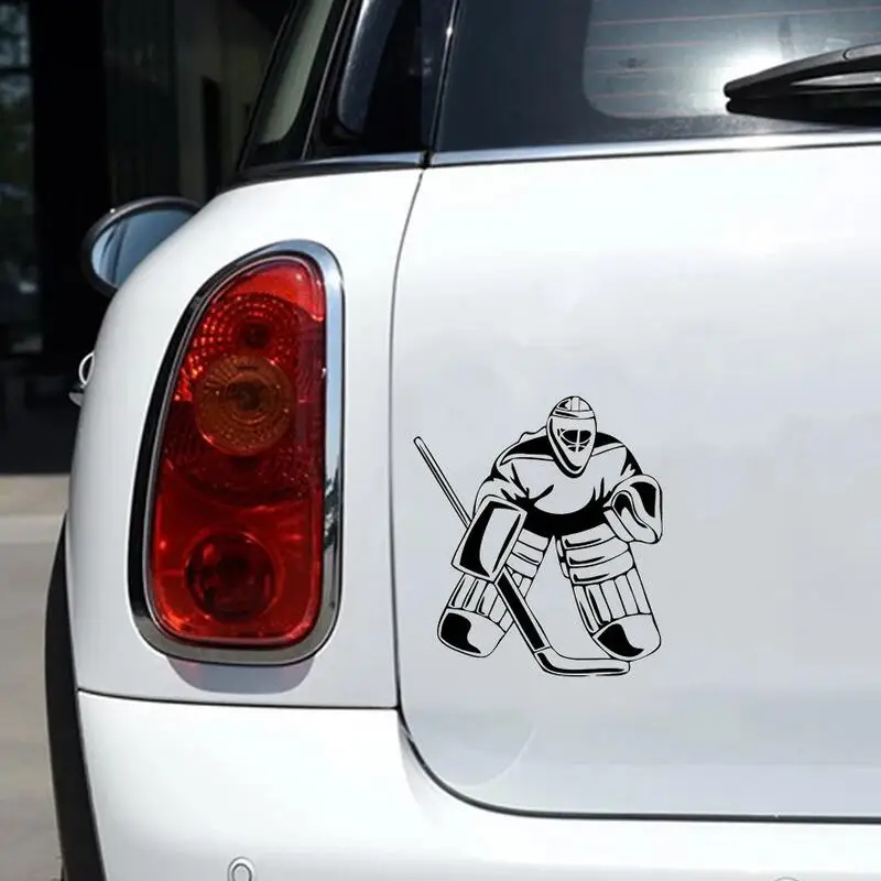 Serious ice hockey player styling, car windows, bumpers, motorcycle accessories, decorative vinyl waterproof stickers