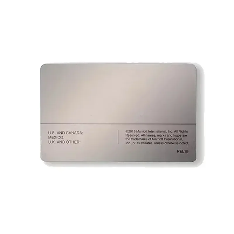 

Высококачественная визитная карточка из нержавеющей стали 304, выгравированная и печать металла