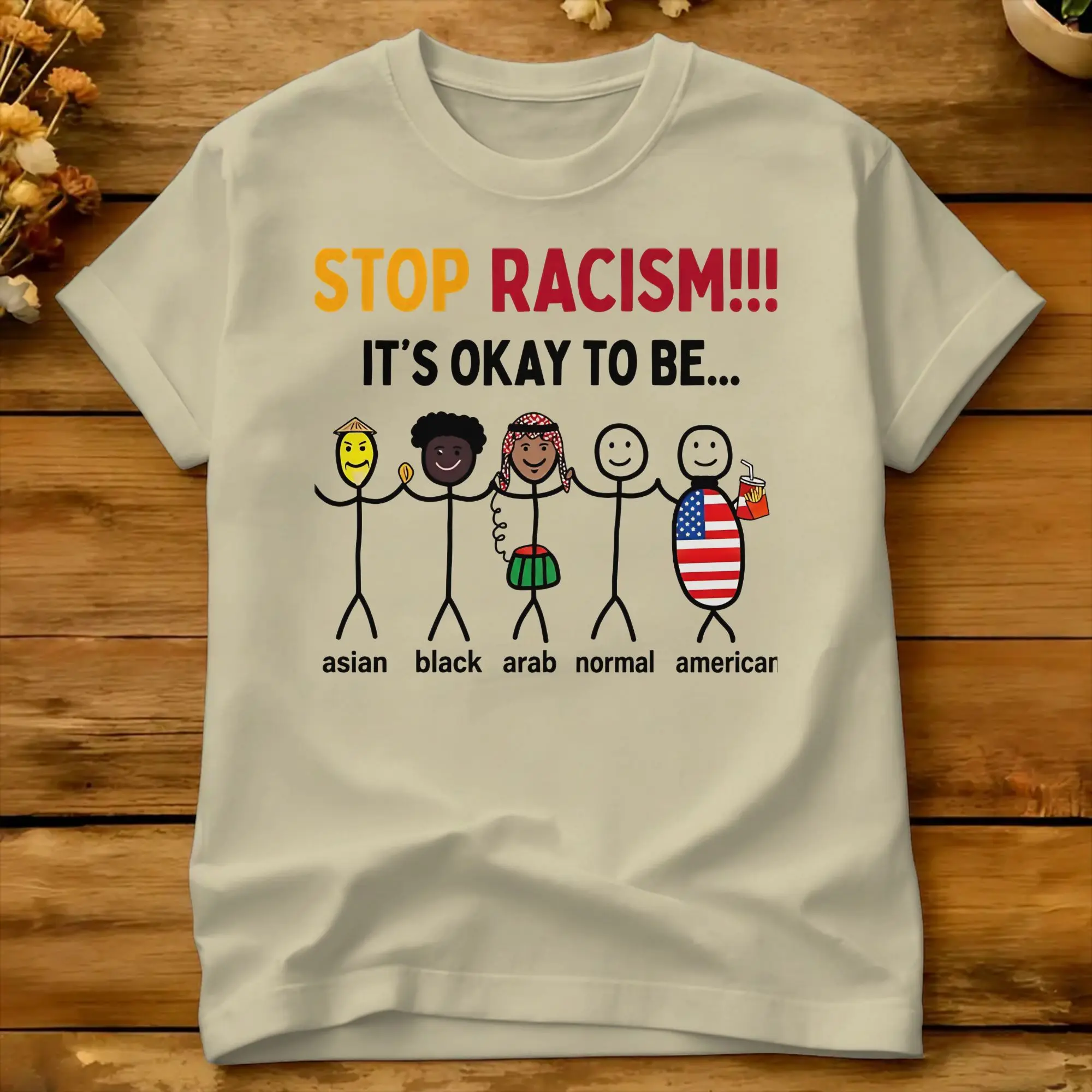 Oversized T-Shirt Summer Stop Racism,Equality, Anti Racism Diversity Unity  Hip Hop T-Shirts  Cotton Tshirt for Men Tops