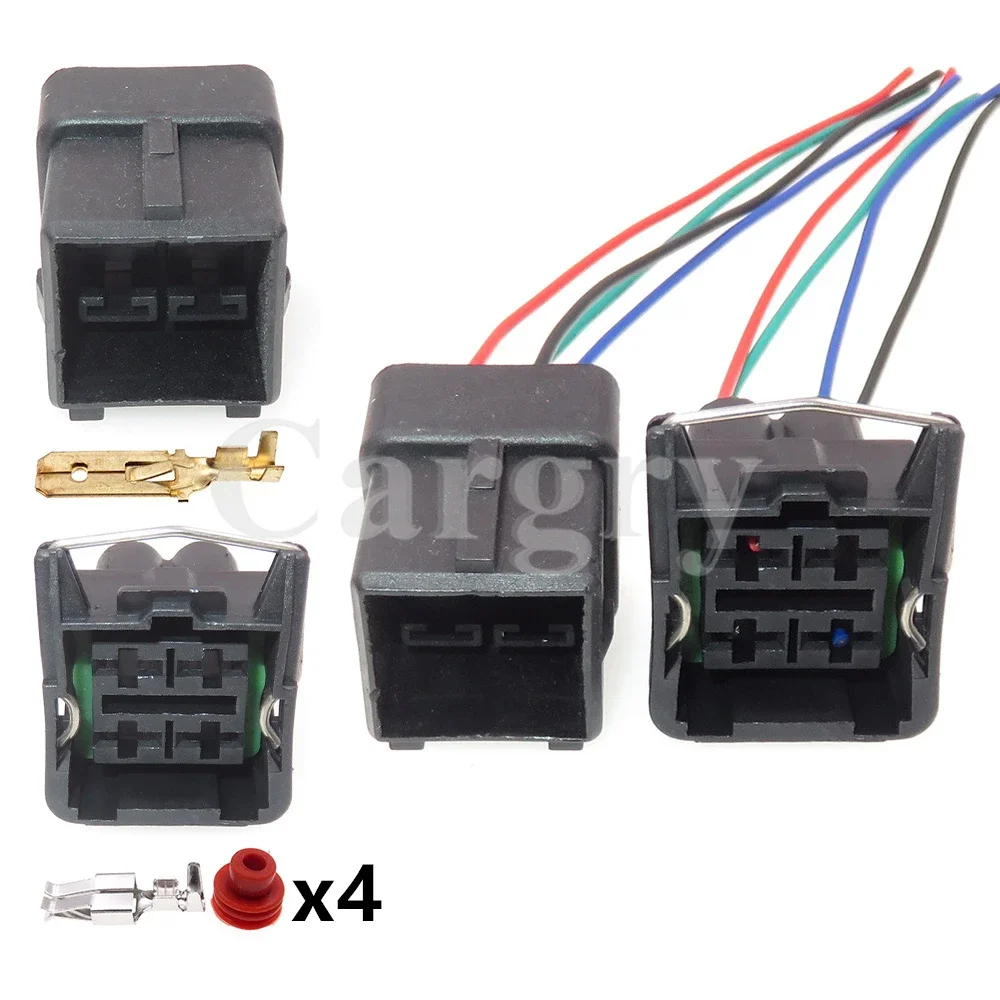 

1 Set 4P Auto High Power Male Plug Female Connector 357941165 AC Assembly Car Large Current Wire Harness Socket