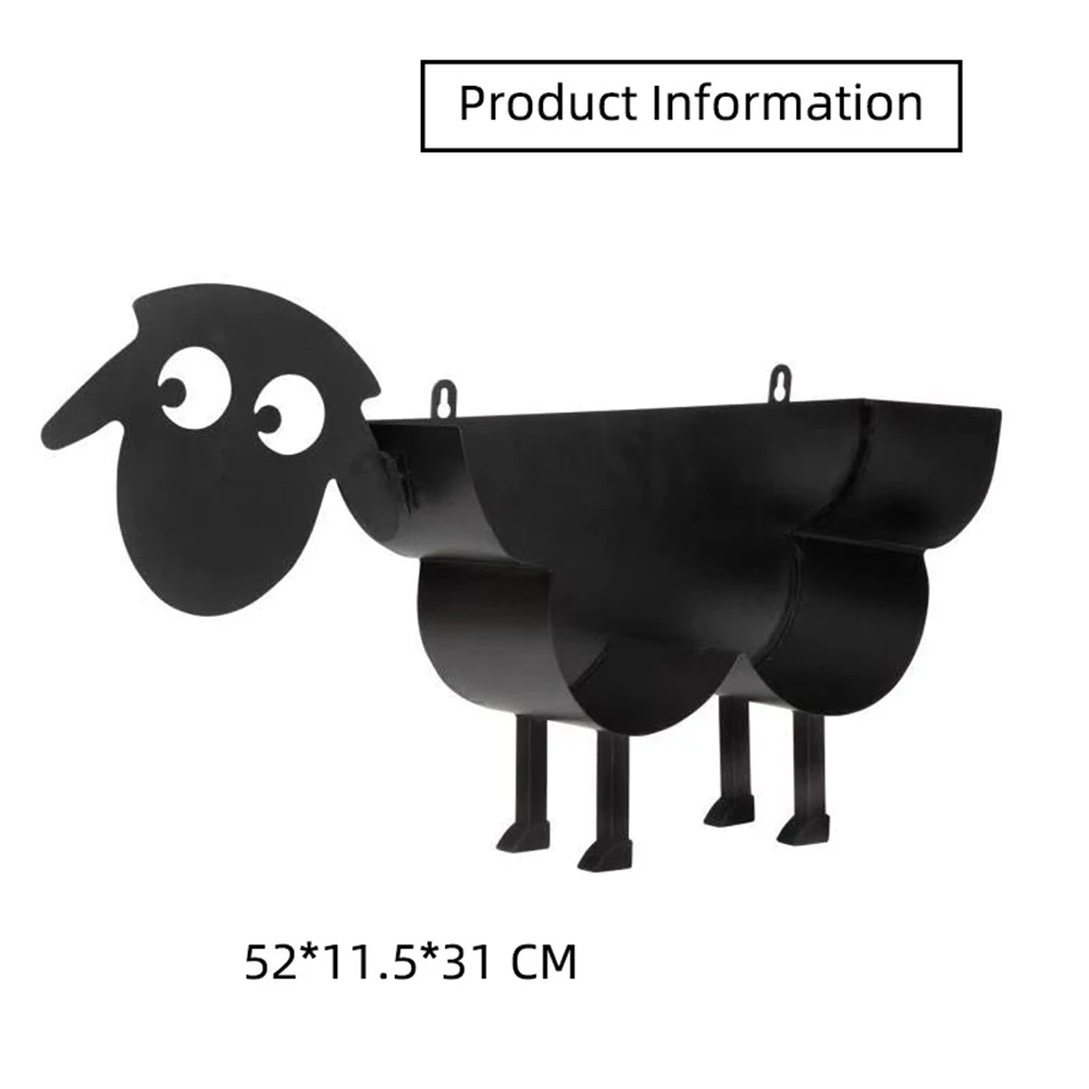 Metalen Schapen Toiletpapierrolhouder Zwart Keukenpapier Standaard Voor Toiletpapierhouder Diervorm Decoratief Toiletpapierrek