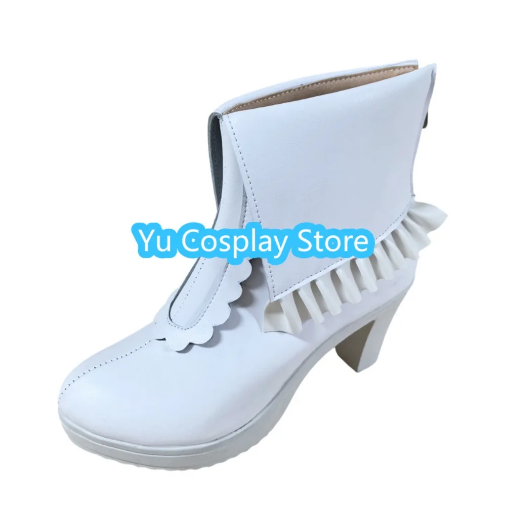 Wit Konijn Jurk Cosplay Schoenen Voor Anime Tentoonstelling Prestaties Anime Cosplay Schoenen Laarzen Halloween Kostuums Rekwisieten