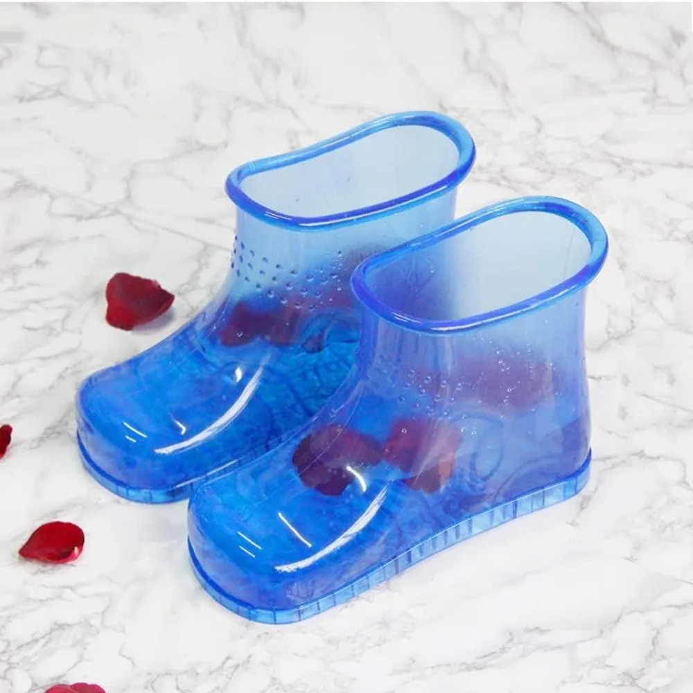 Portable Foot Bath Shoes,Foot Soaking Tub with Massage Balls,Movable Foot Spa Basin for Warm Water Soaking,Pedicure & Relaxation