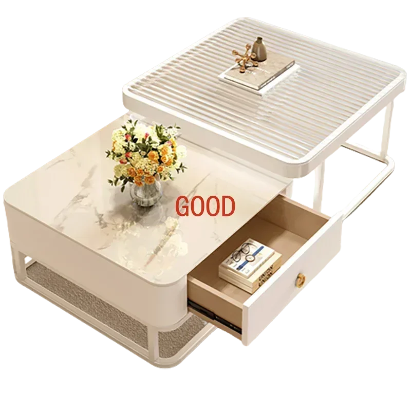 

Белые роскошные журнальные столики, современный дизайн для хранения, журнальные столики из скандинавского дерева для гостиной Tavolino Da Salotto, мебель для дома