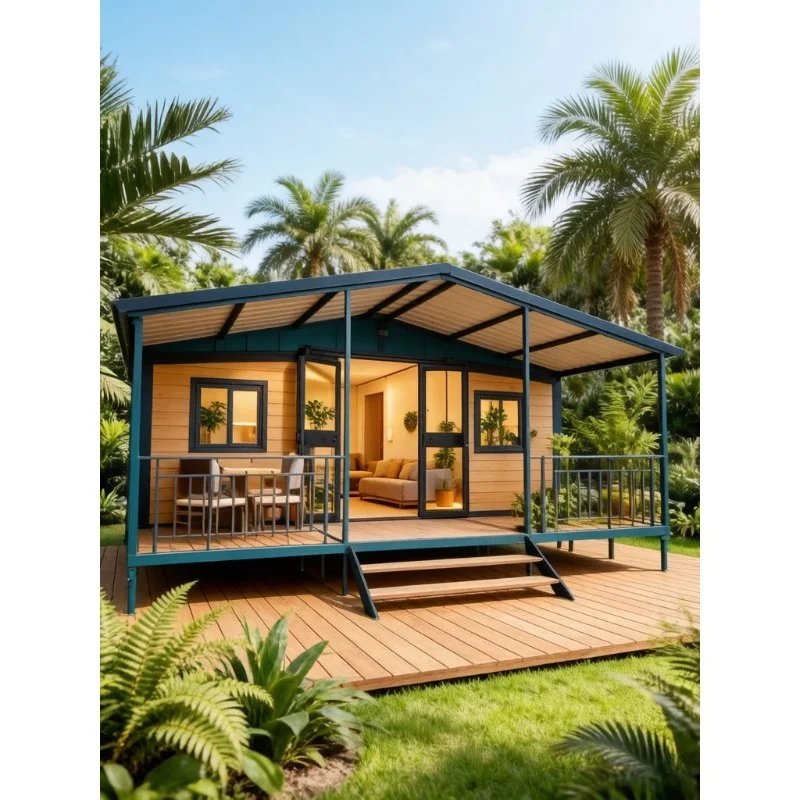 20ft Expandable Container House 2 Bedroom Factory Direct Tiny Home Prefab Villa with Bathroom for Family