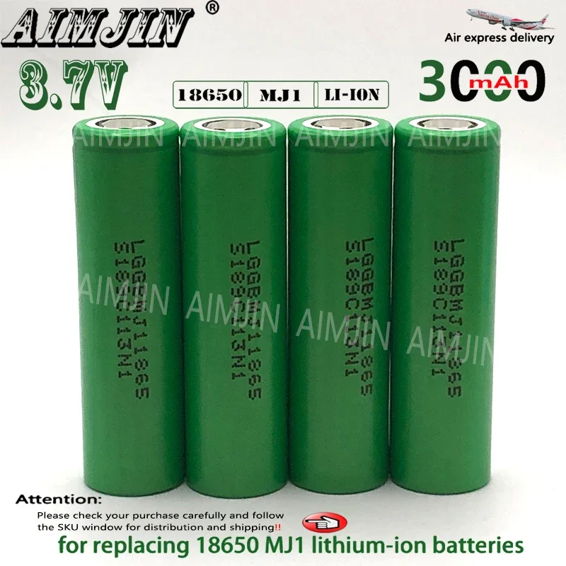 Batería de iones de litio 18650 MJ1 3000mAh 3,7 V 30A de calidad superior adecuada para nuestros juguetes, herramientas, baterías de linterna, Etc. Reemplace la batería