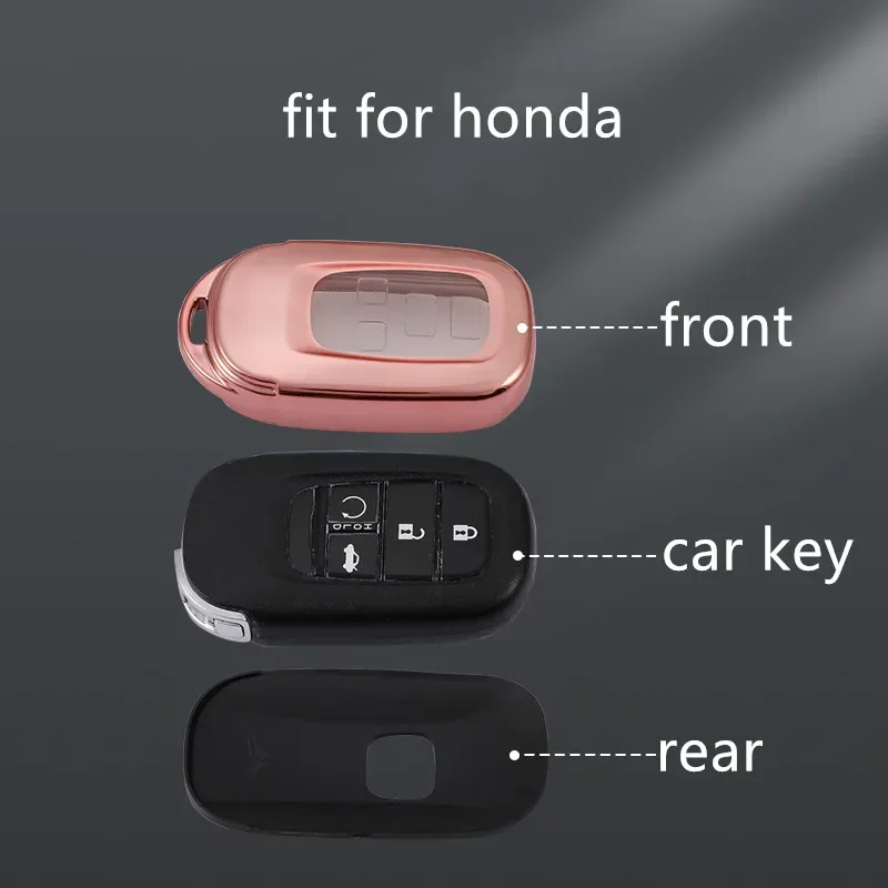 سيارة مفتاح بعيد غطاء قذيفة فوب لهوندا سيفيك 2022 4 أزرار مفتاح حامي حامل المفاتيح اكسسوارات السيارات التصميم #3