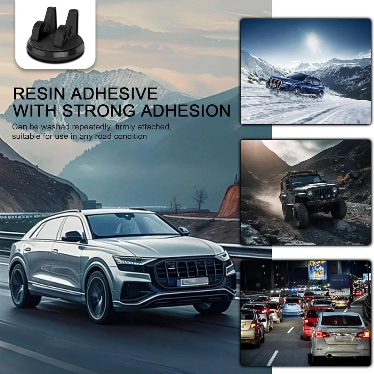 Car Center Console Dashboard Phone Holder Anti Slip Stable Support Bracket 360 Degree Rotating Portable Bracket Fixed Universal image 5
