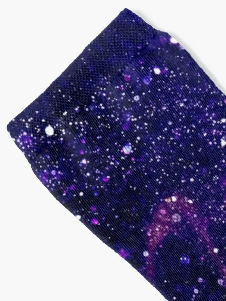 Ultra violet purple abstract galaxy Socks Stockings compression heated sport new year Men Socks Women's