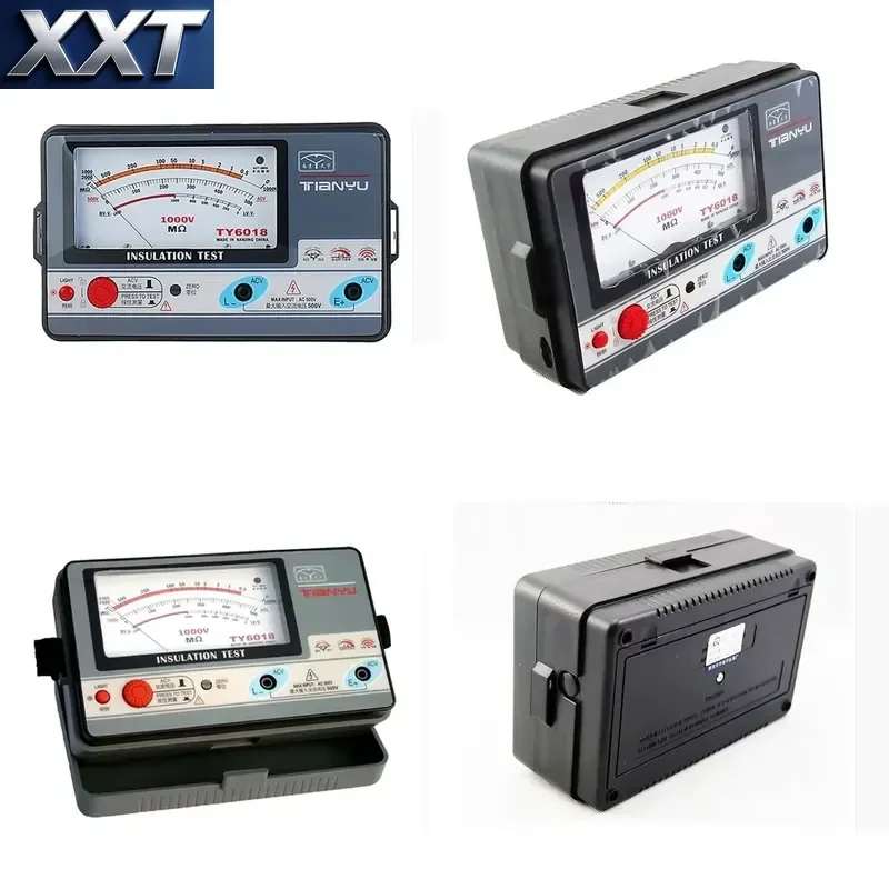XXT TY6018 1000V Insulation Resistance Meter Analog INSULATION TESTER 0.5-2000M