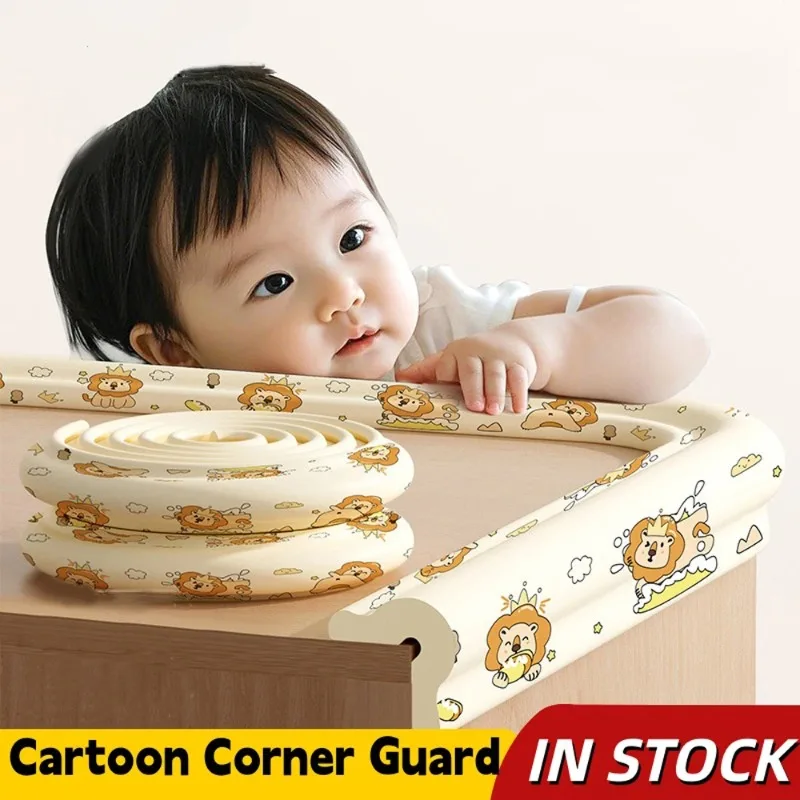 5PCS Baby Safety Foam Corner Protector Cartoon Animal Edge Guards for Furniture Table Kids Bumper Strips