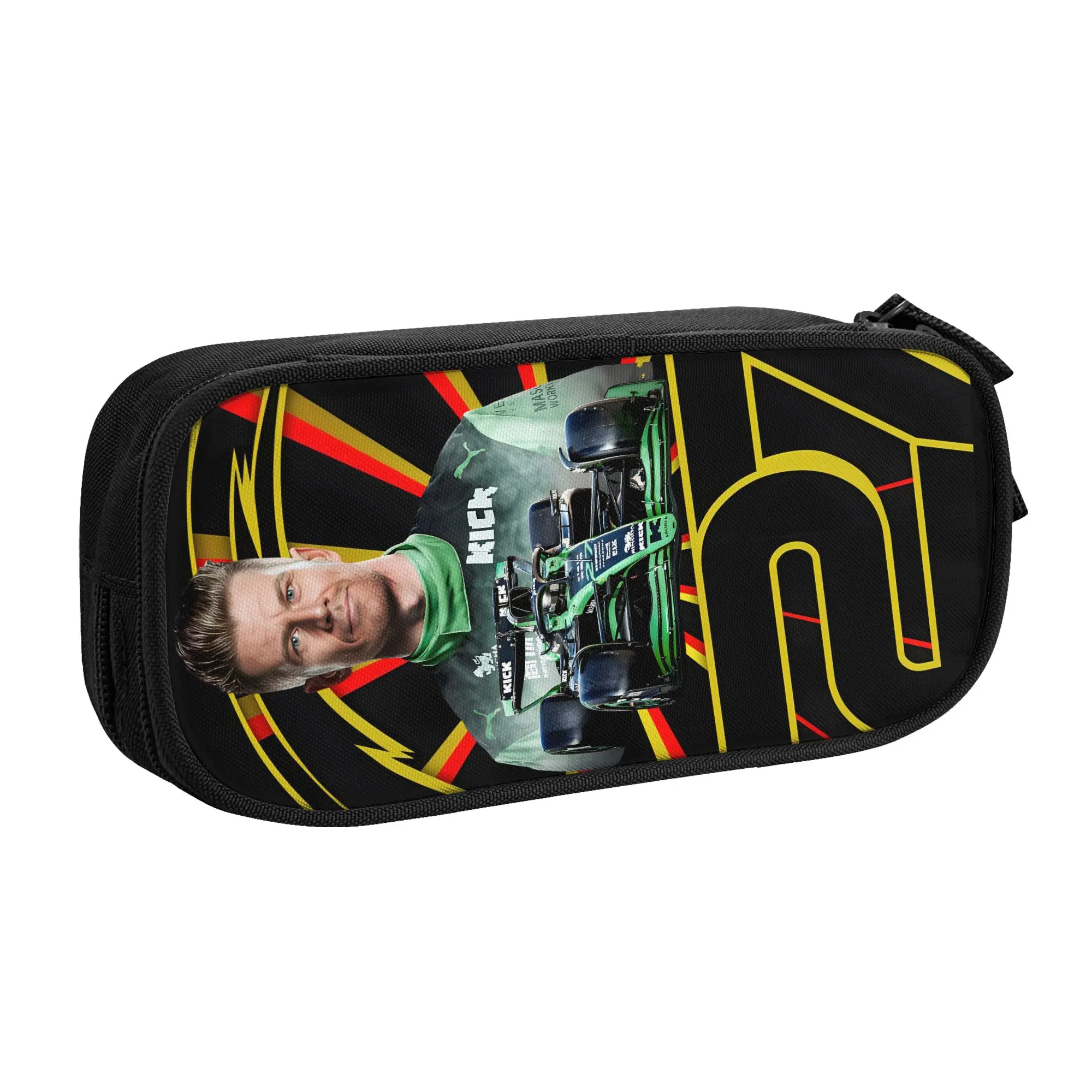 N-Nico H-Hulkenberg Pencil Cases for Boy Girl Large Capacity German Racing Driver Cute 27 Pencil Pouch School Accessories