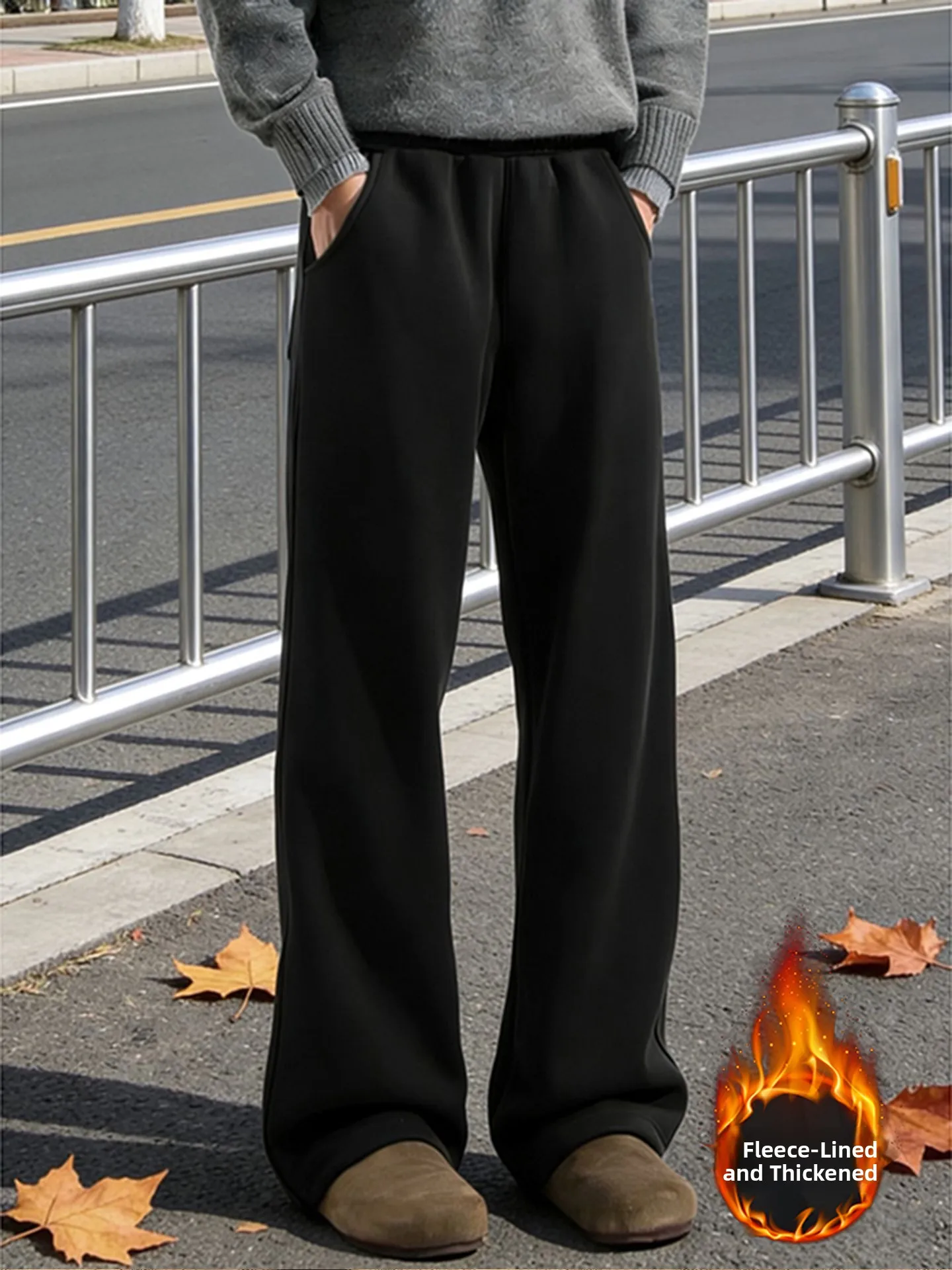 

Мужские прямые брюки-клеш Bla American Thiened Fce для осени и зимы, повседневные спортивные брюки свободного кроя, молодежный тренд