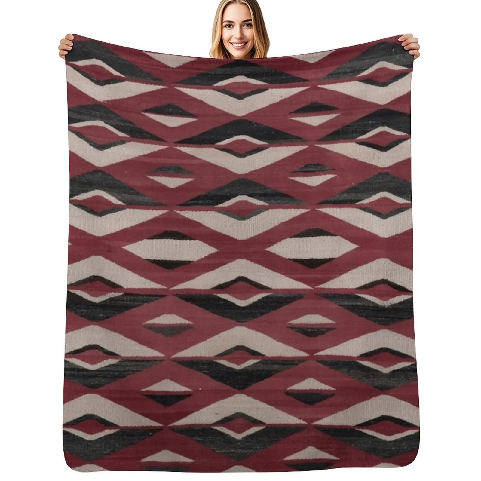 

Navajo Rug 7 Throw Blanket Ultra Soft Flannel Fleece Blanket for All Seasons
