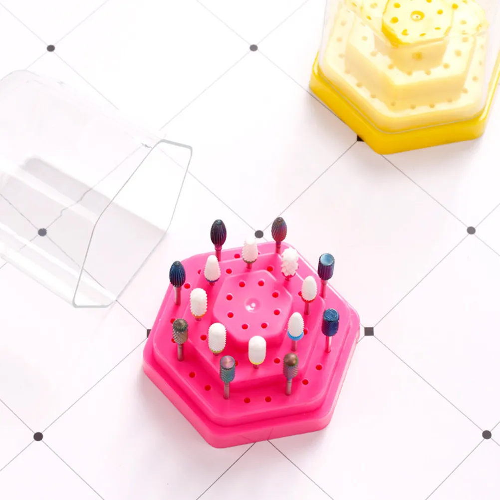 

2Pcs 48-Hole Nail Polishing Head Holder Exquisite Display Base for Organizing Manicure Tools Efficiently and Neatly