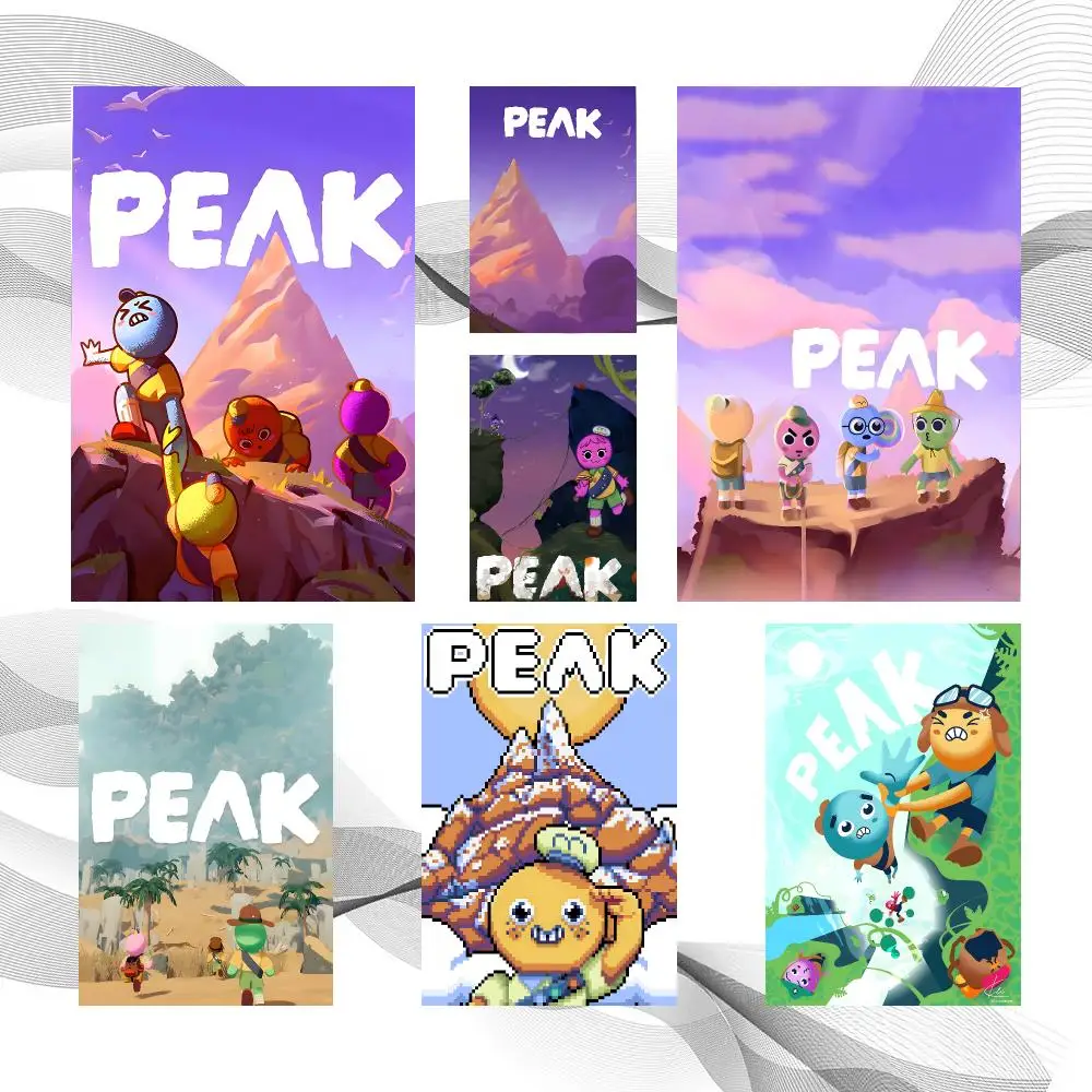Game PEAK Poster Peel And Stick Wall Art Self Adhesive PP Waterproof Wall Decor Living Room Bedroom Gift