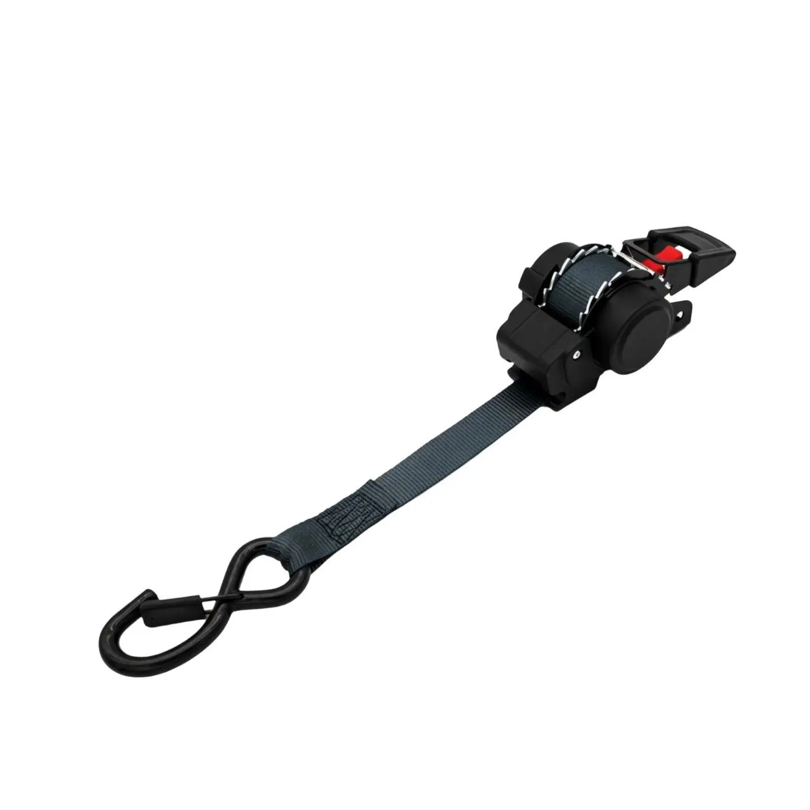 Rapid Closing Cargo Lashing Strap with Self-winding Mechanism Heavy Duty Fixing Strap for Bike or Kayak Transport