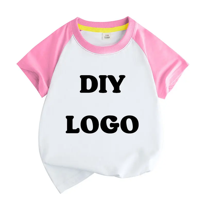 Summer raglan Short-Sleeved O-Neck T Shirt Fashion 3D Printing T-Shirt Custom Your Exclusive Tshirt Diy Children Size Tops Tee