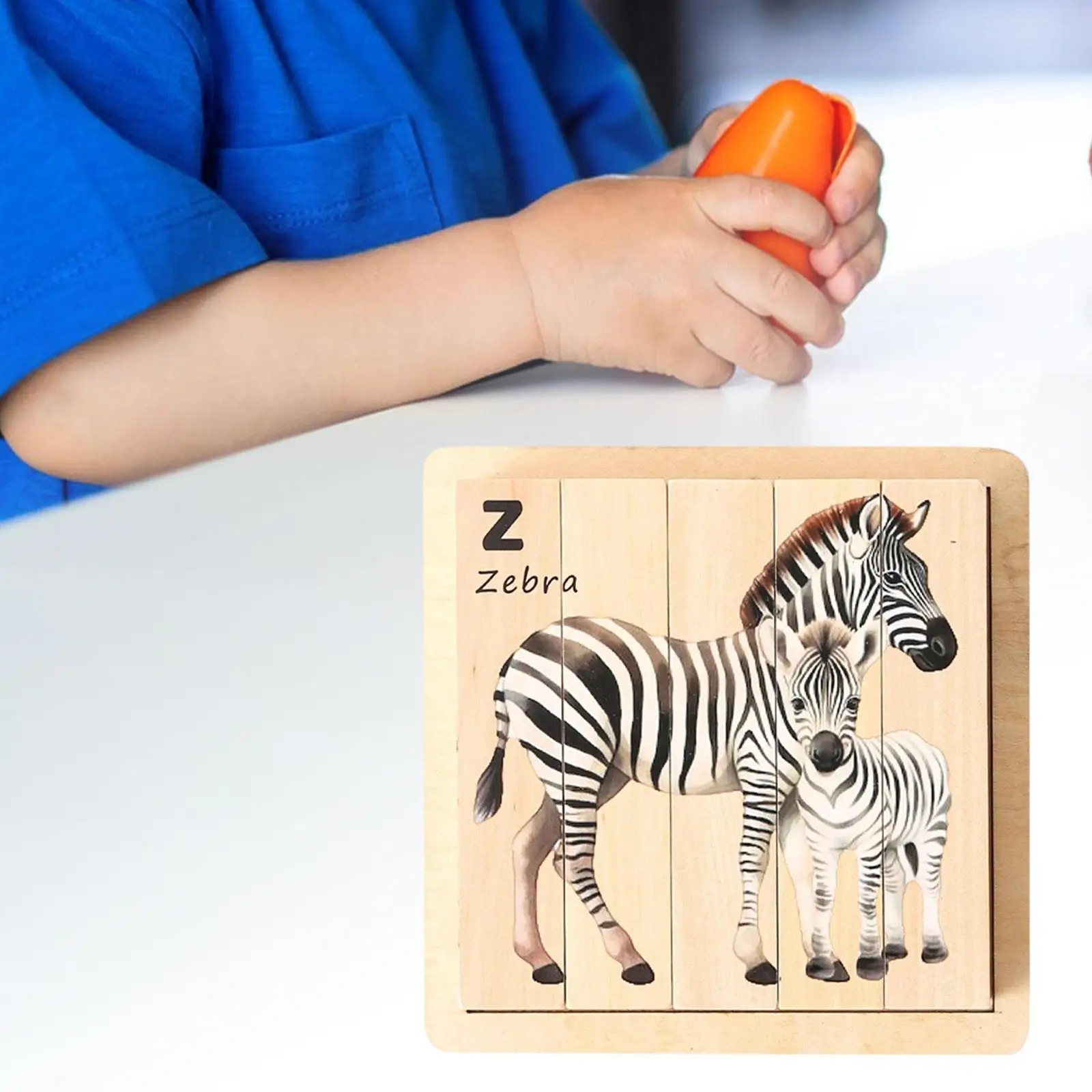 

Wooden Puzzle for Kids Preschool Learning Activities, Brain Teaser Toy, Creative Animal Puzzles for Boys And Girls