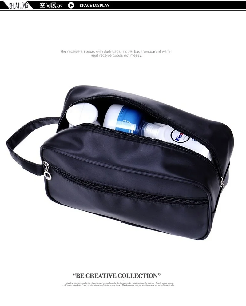 Fashion Storage Cosmetic Bags Travel Cosmetic Bag Waterproof Toiletry Wash Kit Storage Hand Bag Pouch for Women Men Male Handbag