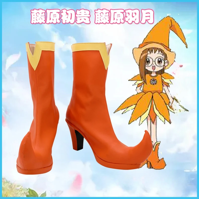 Ojamajo Doremi Fujiwara Hazuki Shoes Cosplay Women Boots Custom Made Boots Accessories Customer Size Made Anime Cosplay shoes