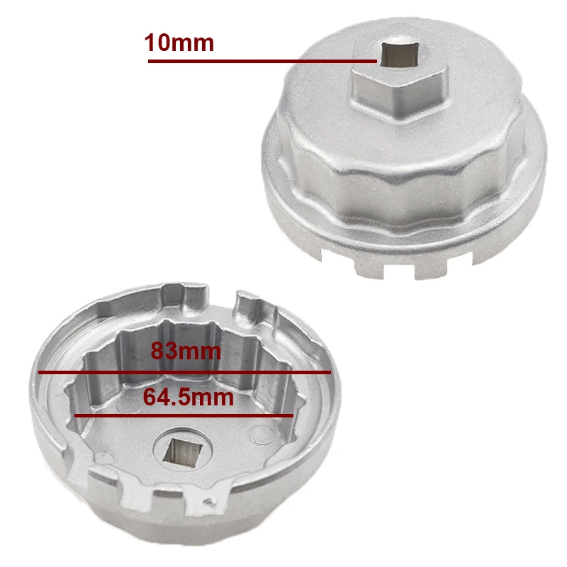 자동 오일 필터 렌치 제거 도구 캡 소켓, 도요타 라브 4 캠리 랜드 크루저 아발론 렉서스 ES300h NX300h LS460 GS350 RX350