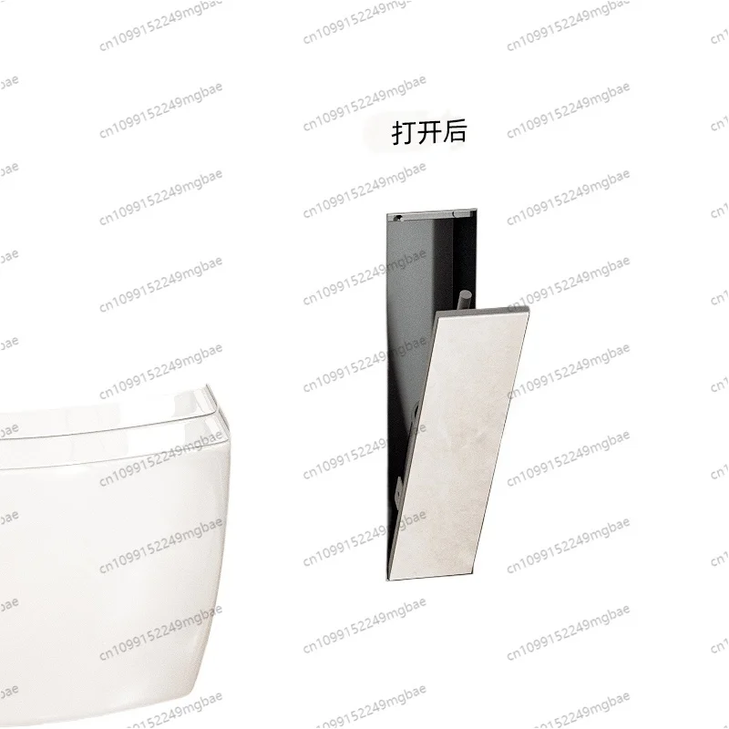 Hidden stainless steel niche toilet recessed toilet brush bathroom in-wall customizable rack