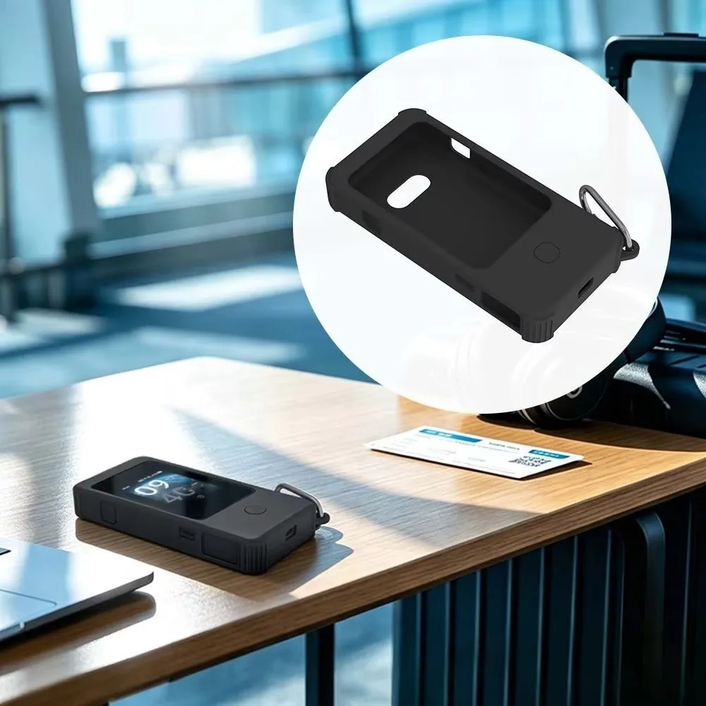 Silicone Travel Router Cover Soft with Grip Texture Router Case Shockproof Anti-Scratch for GL.iNet MUDI 7 (GL-E5800)
