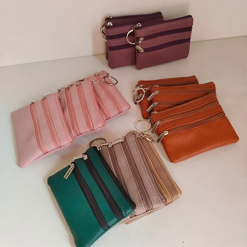 

INS Pu Leather Portable Coin Purse Small Earphone Bag Headphone Organizer Mini Sundry Cosmetic Lipstick Storage Bag Wholesale