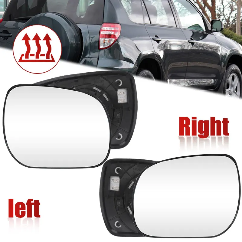 87931-42880 اليسار اليمين ساخنة مرآة الرؤية الخلفية الزجاج مع لوحة لتويوتا Rav4 2006 2007 2008 2009 2010 2011 2012 المرايا عدسة