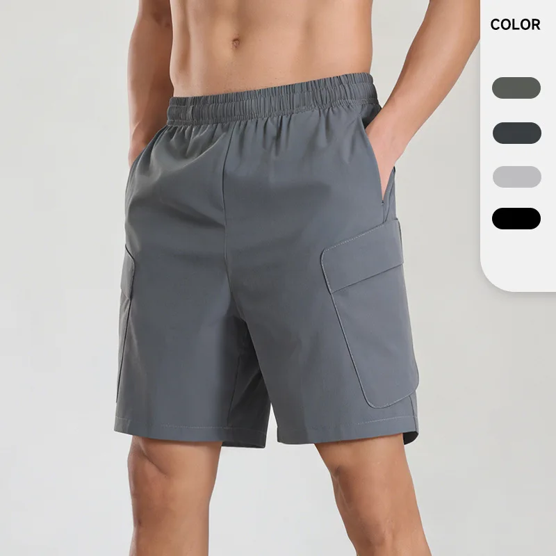 

Summer Lightweight Elasticity Cargo Shorts Men Outdoor Sports Quick Dry Casual Running Fitness Shorts Pants