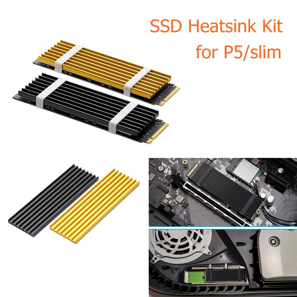 1 ชุด M.2 SSD ความร้อน NVME NGFF M.2 2280 Solid State Hard Disk อลูมิเนียมฮีทซิงค์ Cooler หม้อน้ําความร้อน Cooling Pad สําหรับ PS5 PC
