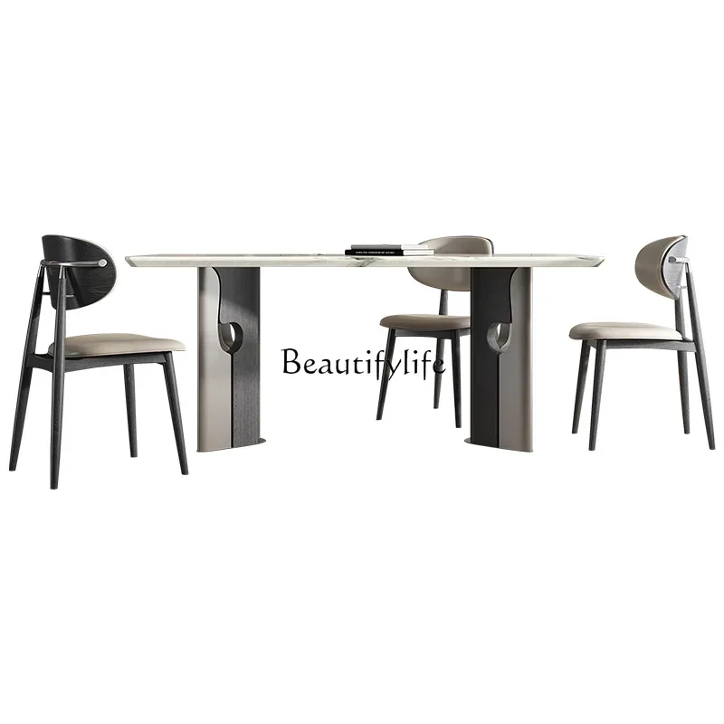 

ls 18ls 18Italian marble dining table Modern minimalist designer villa solid wood high-end luxury stone dining table