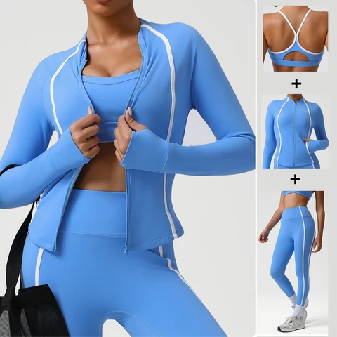 Женский спортивный костюм для фитнеса и йоги  Spandex Nylon