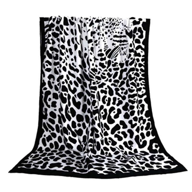 Leopard Print Beach Towel Extra Large Summer Thin Print For Adult Men And Women