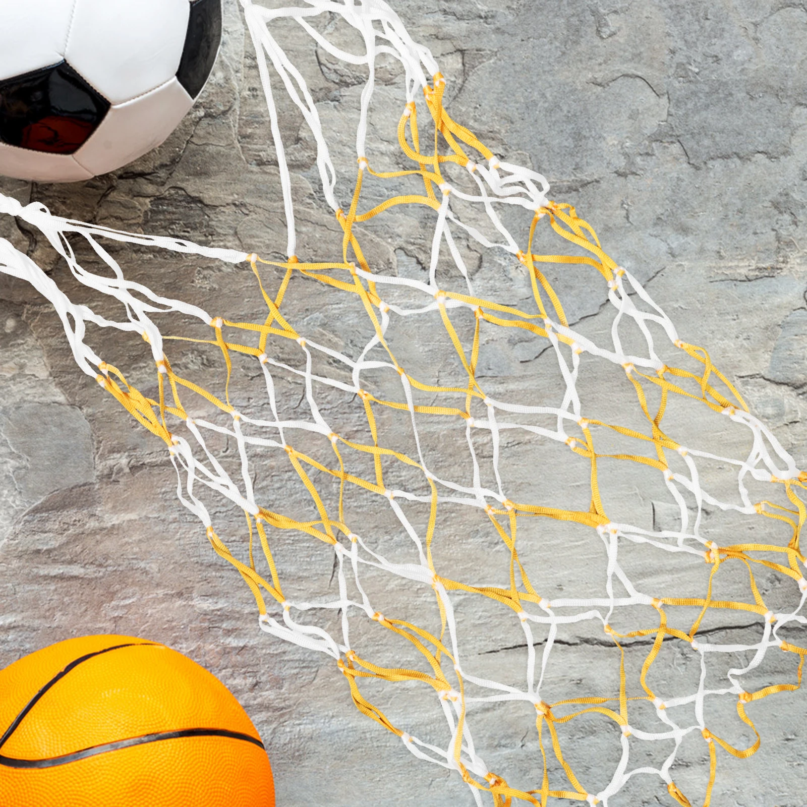 

2 Pcs Ball Net Bag Basketball Storage Sports Football Holder Yellow Carrier Nets Keeper