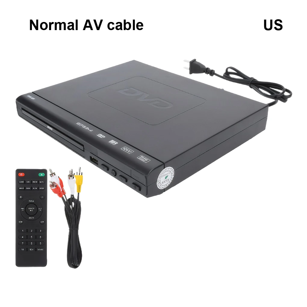 DVD Player For TV Home HD DVD Player B29 US Plug High Definition CD/ EVD/ VCD Player with AV HDMI Output Microphone