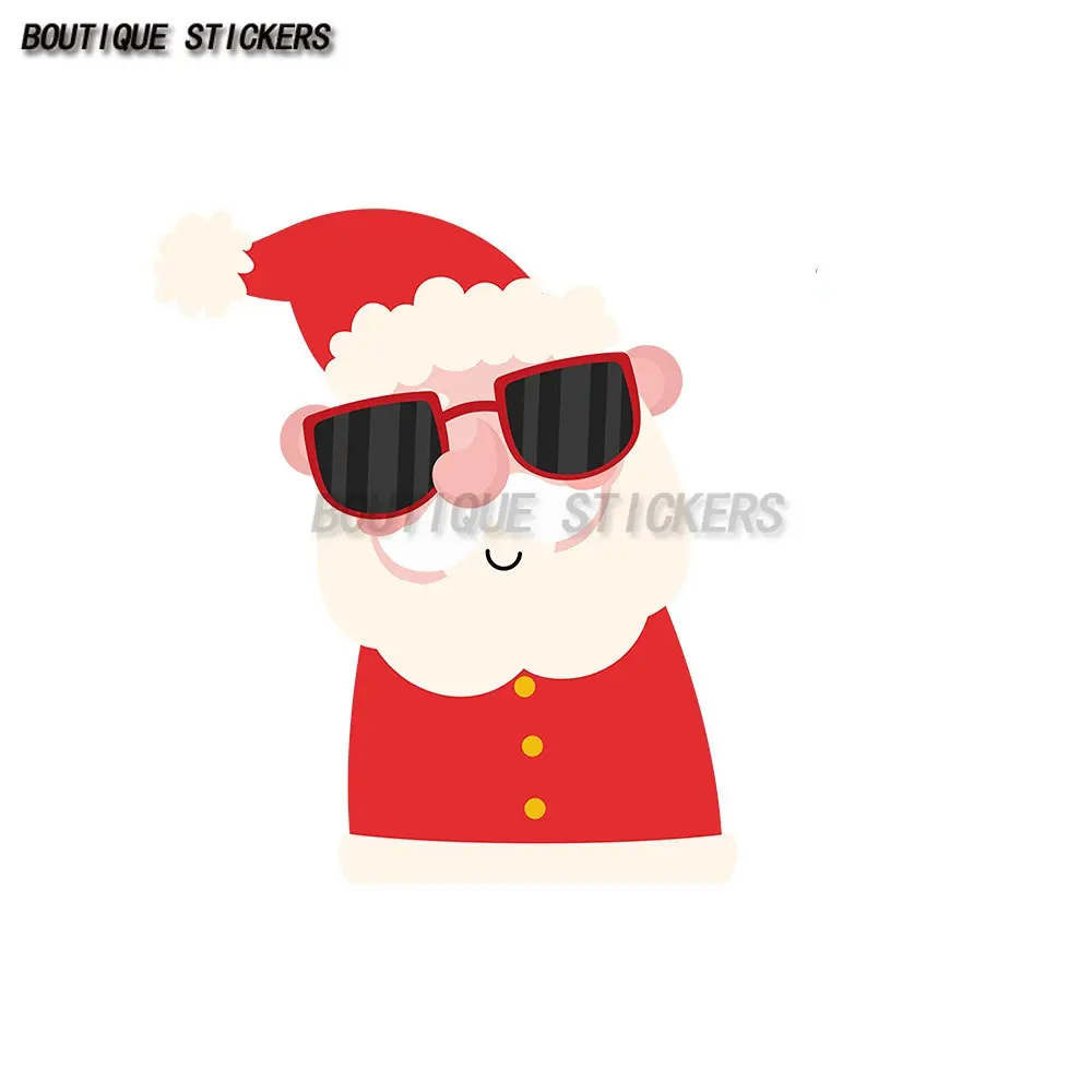 

Santa Claus Elk Car Sticker Waterproof PVC Sticker Car Motorcycle Decoration Accessories Luggage Notebook Computer Sticker