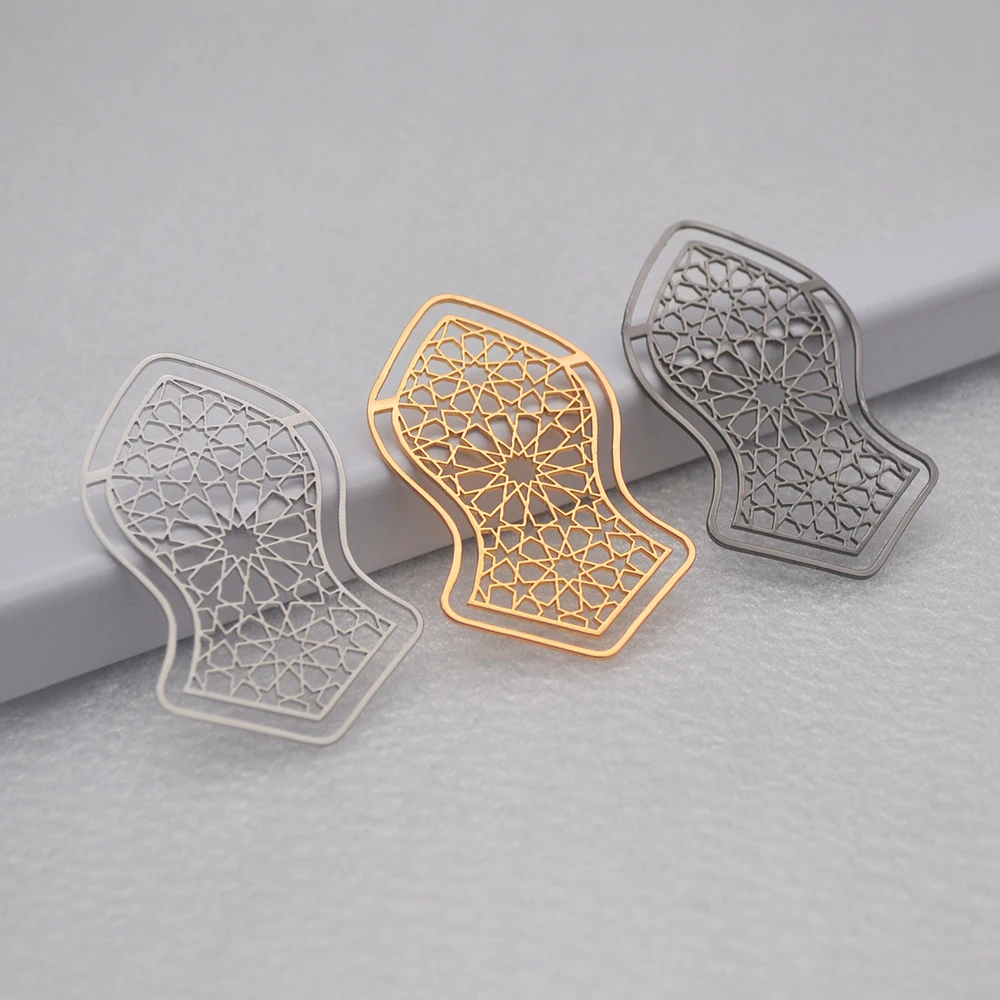 Customized stainless steel bookmarks, Arabic style bookmarks, producing various shapes of bookmarks as student gifts